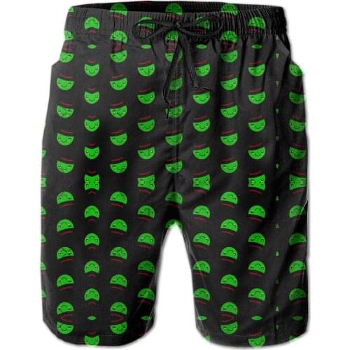 Male Shorts Causal R92 Breathable Quick Dry GeekSports Cute Face With Hat