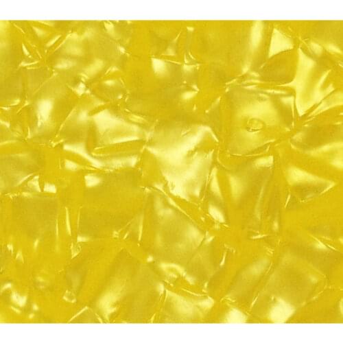 Pleroo Custom Guitar pickgaurd - DIY Acoustic Guitar Pick guard Blank sheets Guitar Parts, Yellow Pearl
