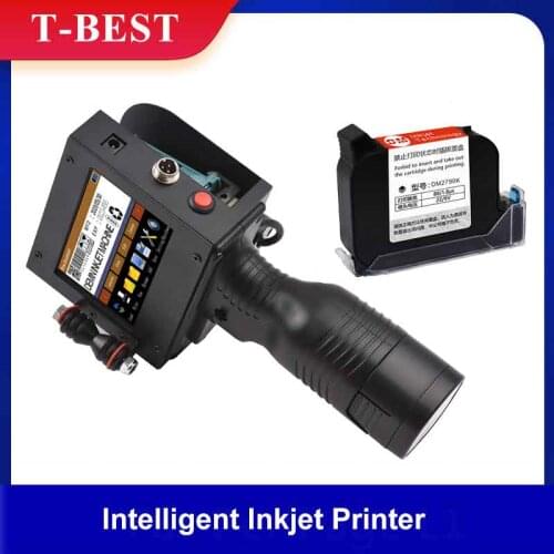 Handheld Printer Portable Inkjet Printer High Definition Inkjet Code Printer with 4.3 Inch LED Touchscreen Quick-Drying Ink