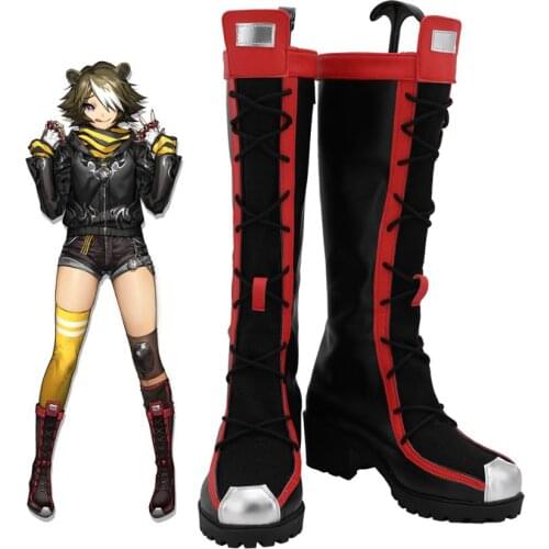 Arknights Beehunter Cosplay Boots High Heel Leather Shoes Custom Made Any Size