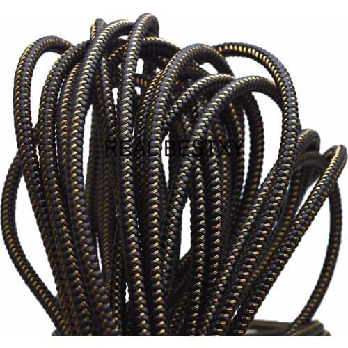 D030 5m/lot approx 5.2*5.2mm square black leather steel wire cords for jewelry bracelets making diy cords wholesale cord