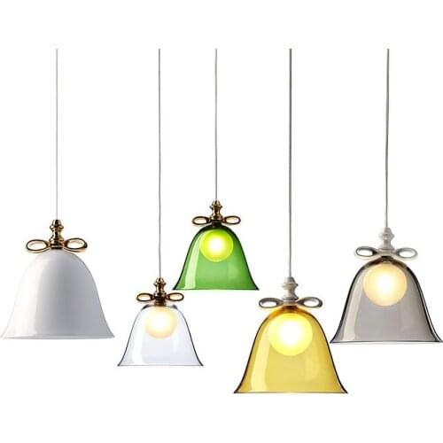 Nordic postmodern bedroom glass pendant light butterfly child room single restaurant cafe bar hanging light E27