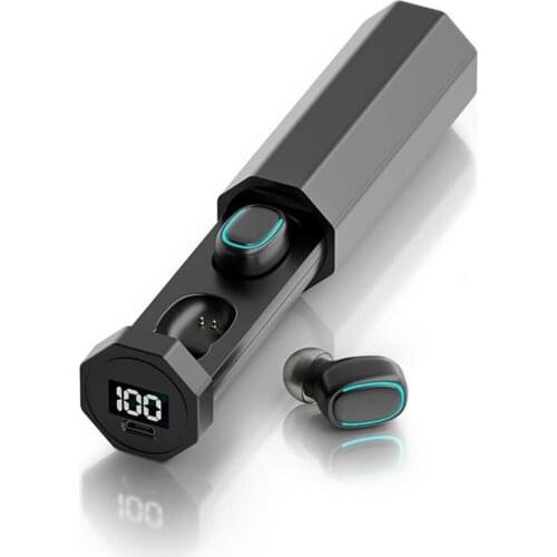 TWS Wireless Bluetooth-compatible Headphone with Mic Waterproof Sports Earphones Mini Earbuds Game Headset for