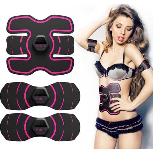 Usb Rechargeable Lcd Display Abdominal Muscle Stimulation Ems Fitness Trainer Fitness Equipment brazo y pierna