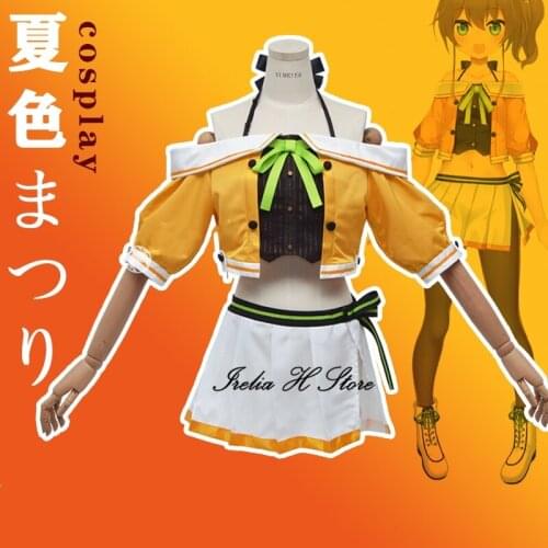VTuber Hololive Natsuiro Matsuri Cosplay Costume Women Full set Halloween Free Shipping 2021 daily dress