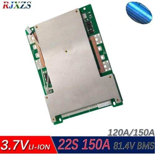 22S 150A lithium lipo Polymer BMS/PCM/PCB battery protection board for 22 Pack 18650 Li-ion Battery Cell w/ Balance w/Temp