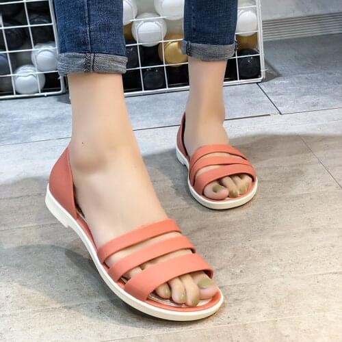 Fashion Wedge Sandals Slippers 2021 Korean Style Simple White Square Head Sponge Cake Fashion Cross Women Slippers Womans Shoes