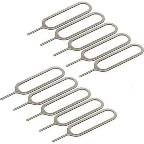 10pcs Sim Card eject Pin Key Tool ejetor pin For huawei p8 lite iPhone X 7 Plus 8 4S xiaomi redmi note 2 3 4X samsung galaxy a5