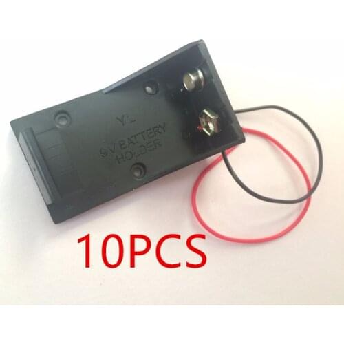 10PCS Hot Single Wired Lead Battery Holder Case Box 9V 6LR61 x1 Model / DIY / Toy / RC UK
