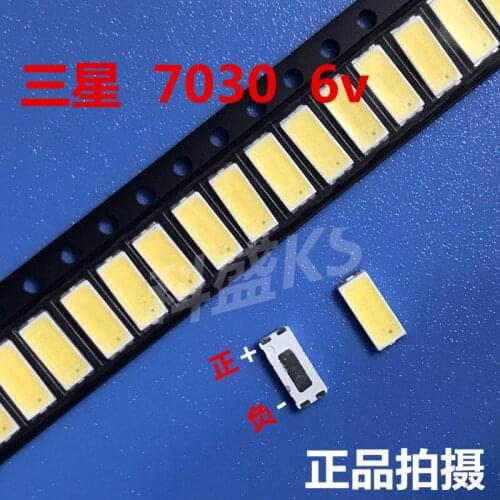 100PCS Per la manutenzione tcl LED TV LCD retroilluminato con lampada 7030 6v LED perline SAMSUNG light bar