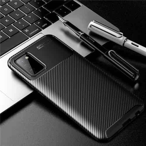 2021 Silicone Case For Samsung A02S Case Carbon Fiber Soft TPU Cover For Samsung Galaxy A02S Case A 02S A02 S Shockproof Phone S