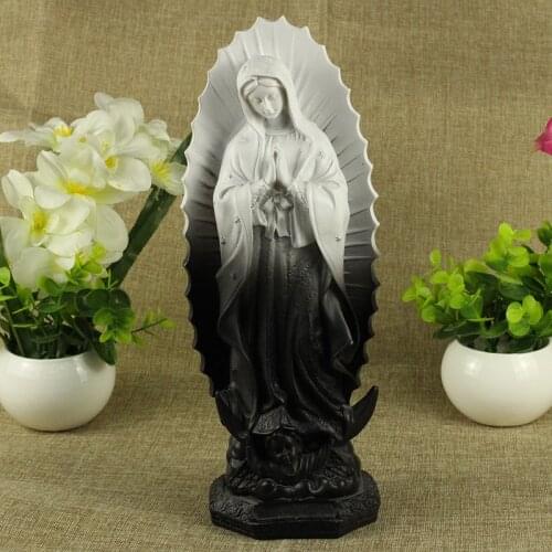 30CM Large # Christianity Catholicism family effective blessing Our Lady of Guadalupe Virgin Mary Resin God statue Ornament