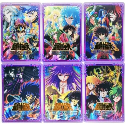 9pcs/set Saint Seiya Bronzing Toys Hobbies Hobby Collectibles Game Collection Anime Cards