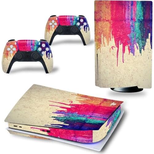 Ink For PS5 Disk Viny Decal Sticker Console + 2 Controller Skin Sticker For Sony Playstation 5 Game Accessories
