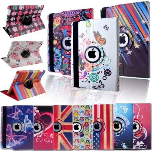 For Apple iPad 2 3 4 9.7 inch - Multicolor Smart Tablet cover Rotating 360 with Auto Wake Up Sleep Flip Leather Stand Case