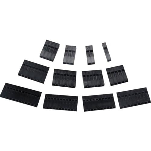 EClyxun 2.54mm Dupont Connector 2.54mm Single Row Plastic Shell Plug 14P