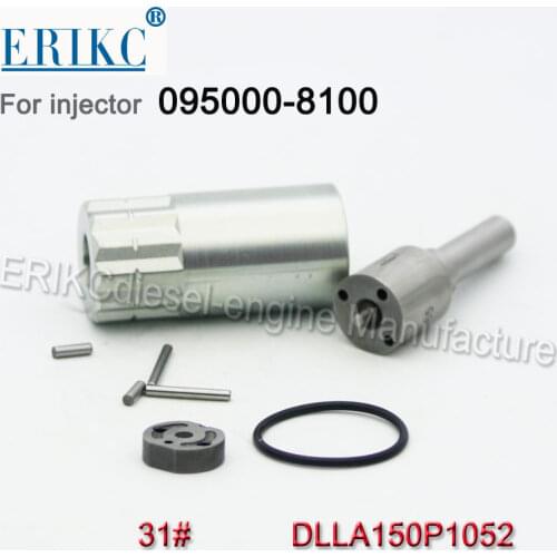 ERIKC 095000-8100 Repair Kit Dlla150p1052 (093400-1052) Nozzle 31# Valve Plate Vg1096080010 Fuel Diesel Injector repair kit