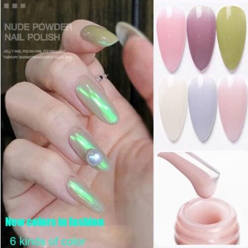 Gel Nail Polish 8ml Jade fat skin Nude Color Series Nail Art Semi Permanent Matte UV Gel varnishes