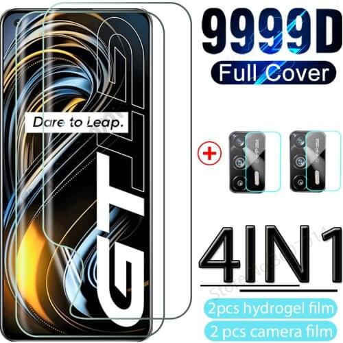 4in1 full cover hydrogel film for realmi realmy realme gt neo narzo 30 5g hd anti-scratch screen protector lens film not glass