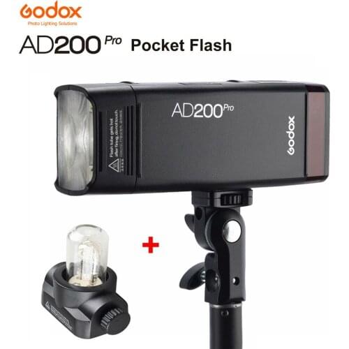 Godox AD200Pro Outdoor Pocket Flash Light 200Ws TTL 2.4G 1/8000 w/ 2900mAh Battery 2.4G Wireless X system
