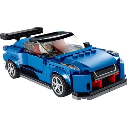 City Racing Car Speed Champions GT-R NISMO Model Building Blocks Vehicle Figures Bricks Kids Toy Classic Rally Super Racers Gift