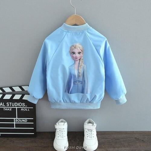 Frozen Spring Autumn Childrens Jacket New Boy Girl Outing Clothes Jacket Childrens Zipper Cardigan Jacket Toddler Mickey Mouse