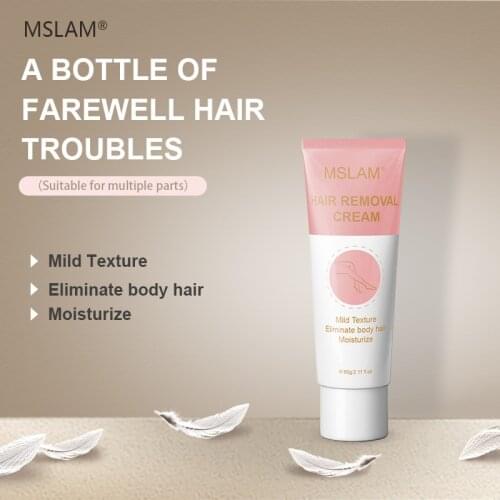 Hair Removal Cream, Skin Friendly Hair Remover Body Cream, Sensitive Skin Formula, Reduces Ingrown Hair and Moisturizes Skin