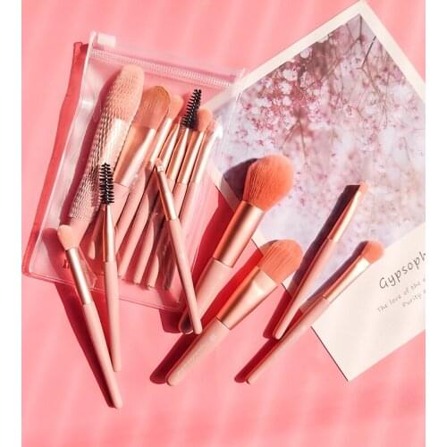 7 Pcs Makeup Brushes Tool Set Fashional and Easy To Carry EyeShadow Blending Eyeliner Eyelash Eyebrow Lip Make up Beauty Brush