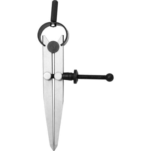 Adjustable Lockable Steel Divider Wing Leather Compass Spacing Gauge Drawing Wire Edge Holder Measuring Carpenter Leather Tools