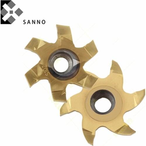 High quality 327R12-28 20002-GMM hexagon cnc grooveing cutter inserts T type slot cutting tool groove blade carbide tips