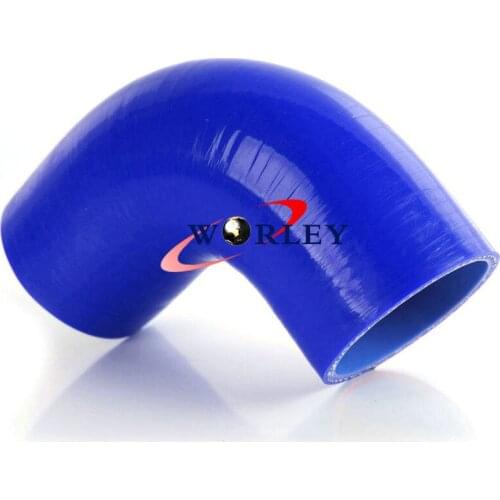 Silicone Hose 90 degree Elbow Bend 2 inch ID 51mm Blue Silicon Tube Intake pipe
