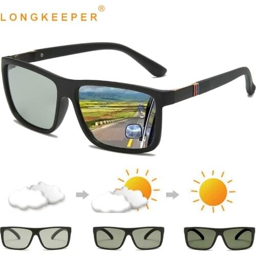 Classic Photochromic Sunglasses Men Polarized Chameleon Glasses Male Change Color Sun Glasses Anti-glare Driving Goggles Oculos