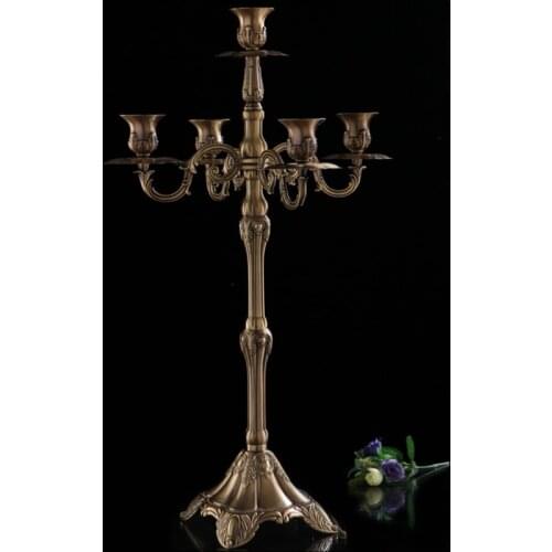 Antique European alloy bronze five-headed Candlestick wedding romantic 3 super height 65 cm 85 cm 105 cm candle holders