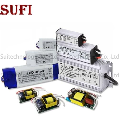 LED Driver 300mA 600mA 900mA 1500mA 1W 3W 5W 10W 20W 30W 50W 100W Lighting Transformers Power Supply for DIY Power Lights