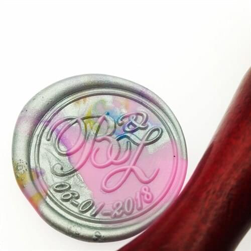 Hand Made Logo wax seal stamp,Envelope seal DIY sealing wax stamp vintage custom design box set wood metal handle deco KIT WAX