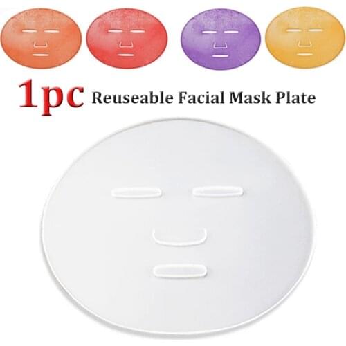 High Quality for Fruit Vegetable Mask Machine Maker Clear Silicone Mask Mold Tray Reuseable Facial Mask Plate Mask Making DIY
