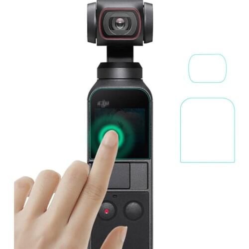 For DJI Osmo Pocket 2 Camera Lens Protective Film Vlog HD Tempered Glass Screen Protector PTZ Camera Parts
