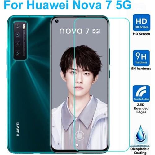 Tempered glass for huawei nova 7i 7 6 se 5 5i pro 5Z 5t phone screen protector nova 4 4e protective film on the glass smartphone