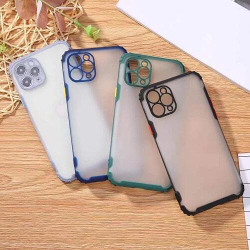Camera Protect Case For iPhone 12 Pro Max mini 11 Pro case Matte transparent soft Cover For iPhone SE 2020 XS Max XR 6 7 8 Plus
