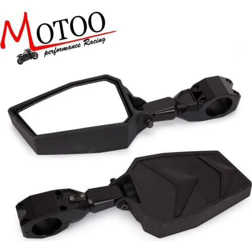UTV Adjustable Side Mirrors Rear View Mirrors Wide Mirror 1.75" for Polairs RZR 1000 XP 900 XP1000 XP 1000