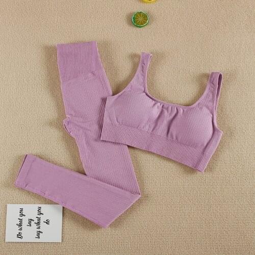 CHRLEISURE Quick-Drying Slim Sportswear Two Piece Set Sports Bra Leggings Summer Outfits 2 Piece Sets Womens Outfits