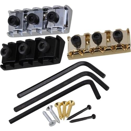 1Pcs 43mm Guitar Metal String Lock Locking Nut for Electric Guitar Tremolo Double Lock System Replacement parts