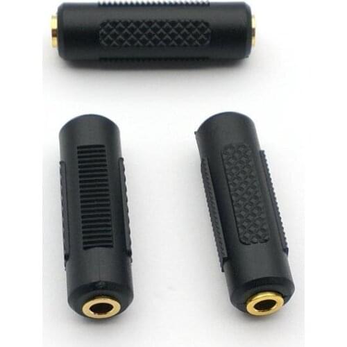 100pcs Female to Female Stereo 1/8" 3.5mm Jack Audio Connector/Coupler Gold Plated