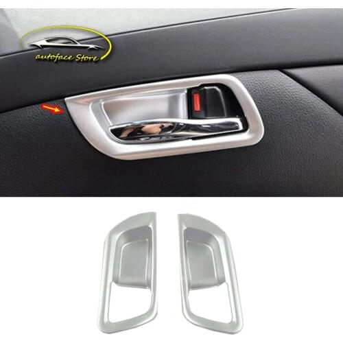 ABS Matte For Toyota Alphard 2016 2017 2018 Accessories Car Inner Door Bowl Protector Frame Cover Trim Sticker Car Styling 2pcs