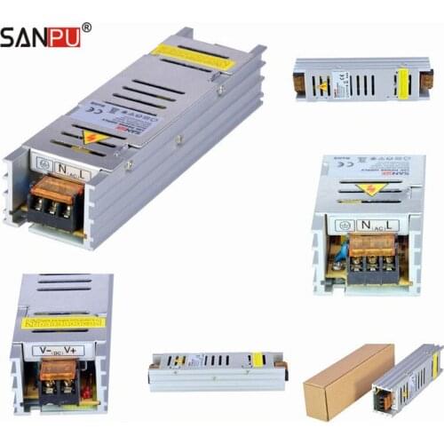 SANPU SMPS 24V 60W LED Power Supply Constant Voltage Switch Mode Driver Transformer Indoor Aluminum Fanless for LEDs Light Bars