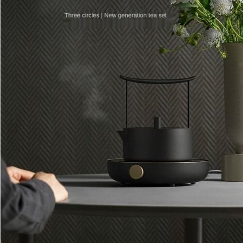 Tea set black gold suit electric tea stove water pump feeder kettle kettle boiling water bubbling teapot electric pottery stove