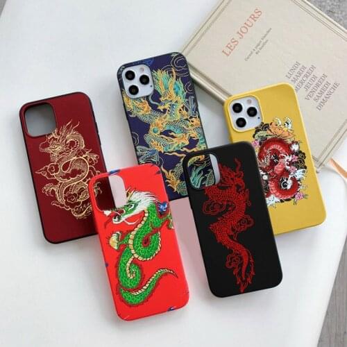 Red Dragon Animal Case For Samsung Galaxy J5 J7 2016 J8 A5 A6 A7 A8 2018 S20 FE S10E S10 S8 S9 Plus Note 8 9 10 Lite TPU Cover