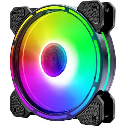 GUANGLUN Ⅱ RGB Case Fan 12cm Desktop Computer Internal and External Luminous Aperture Color Changing Case fan