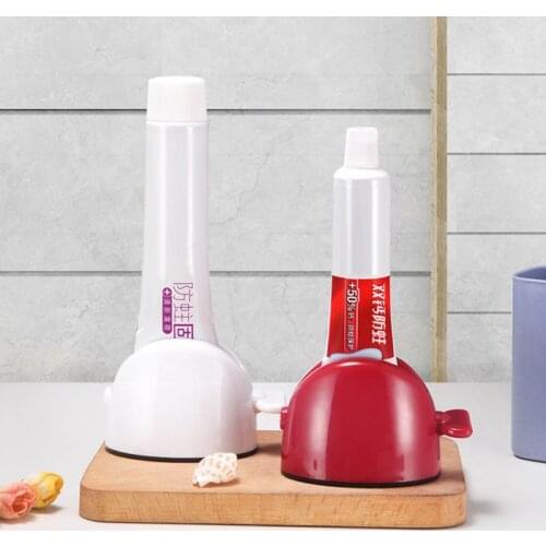 Toothpaste Dispenser Multi-functional Tooth Paste Tube Squeezer Rolling Holder Portable Bathroom Accessories Toothpaste Supplies