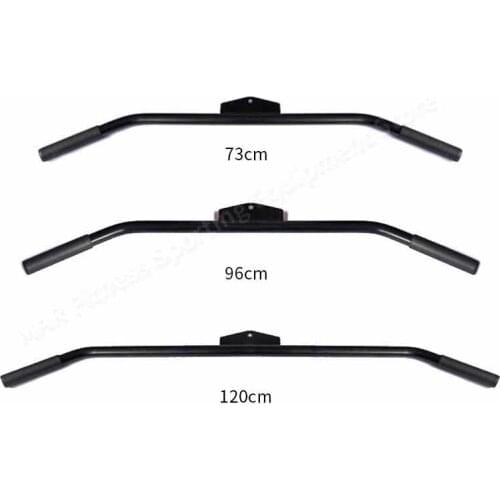 Fitness Lat Pull Down Bar Biceps Triceps Back Muscles Training Equipment Pully Cable Machine Attachments T-bar Handle Grip